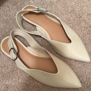 Old Navy Cream Slingback Flats